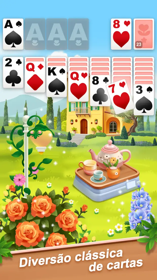 Captura de ecrã do jogo Jardim Aconchegante